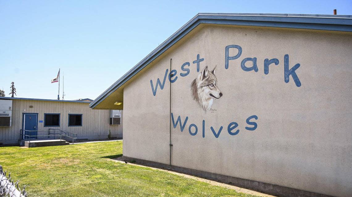 A mural at West Park Elementary School District southwest of Fresno photographed on Wednesday, May 4, 2022.