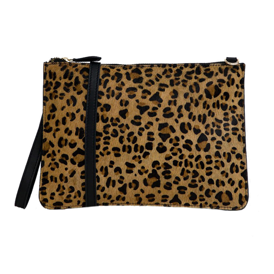 Warehouse Leopard Print Crossbody Bag