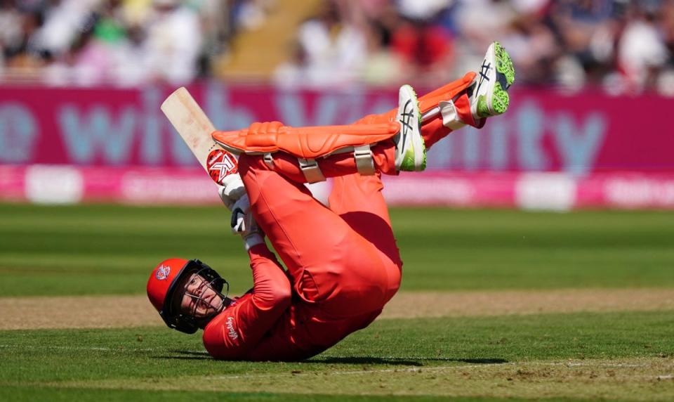 Keaton Jennings got in a tangle (Mike Egerton/PA) (PA Wire)