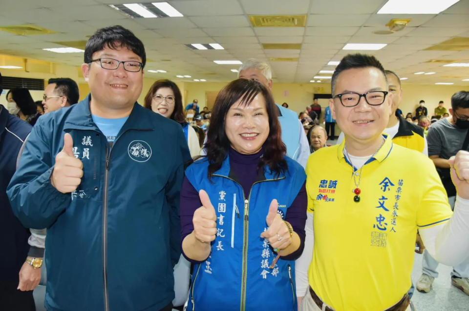 國民黨苗栗市長候選人余文忠自行宣布當選。(圖/翻攝自余文忠臉書)