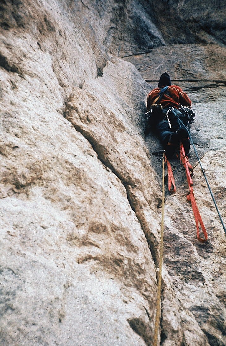 Jamie Logan Ghost Flake Black Canyon Rock Climbing