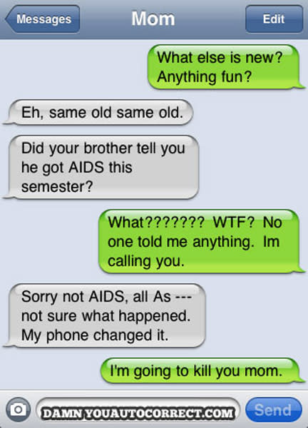 Autocorrect fails