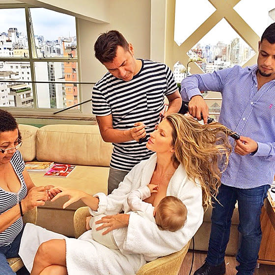 Celebrity Mums Share Breastfeeding Photos