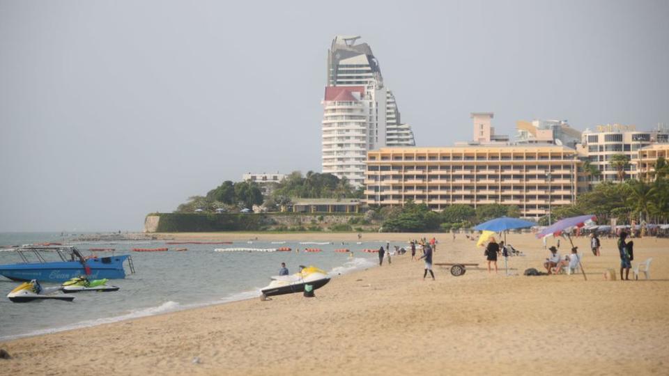 Balneario de Pattaya en Tailandia.