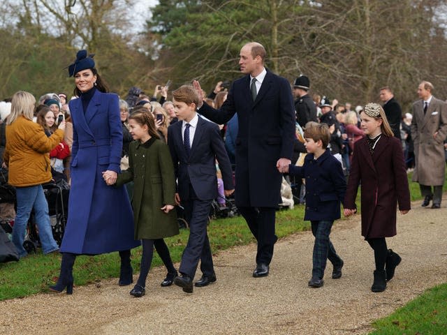 Royals attends Christmas Day Church service