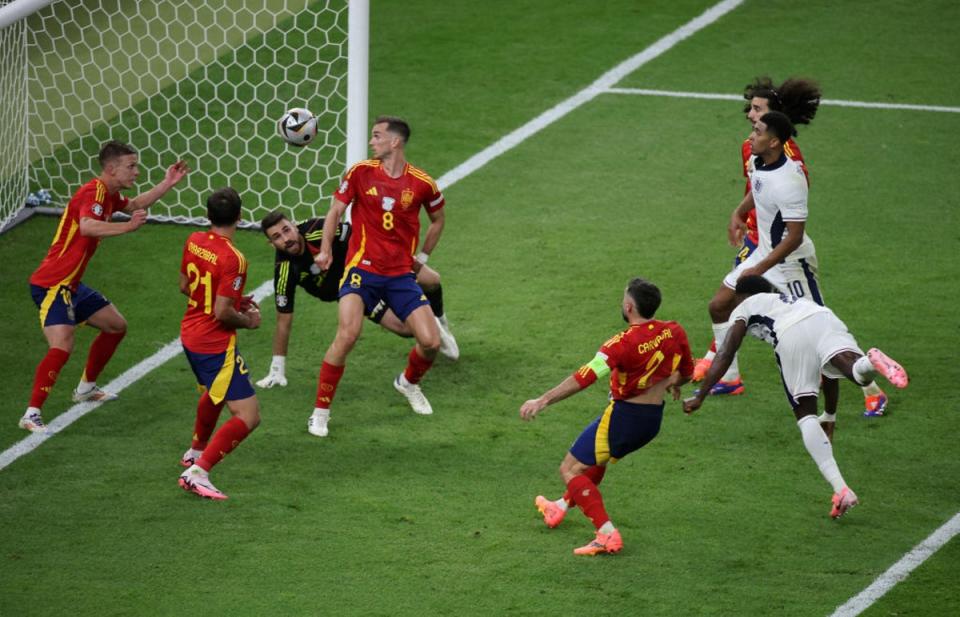 Guehi was unlucky not to score a later equaliser (Getty Images)