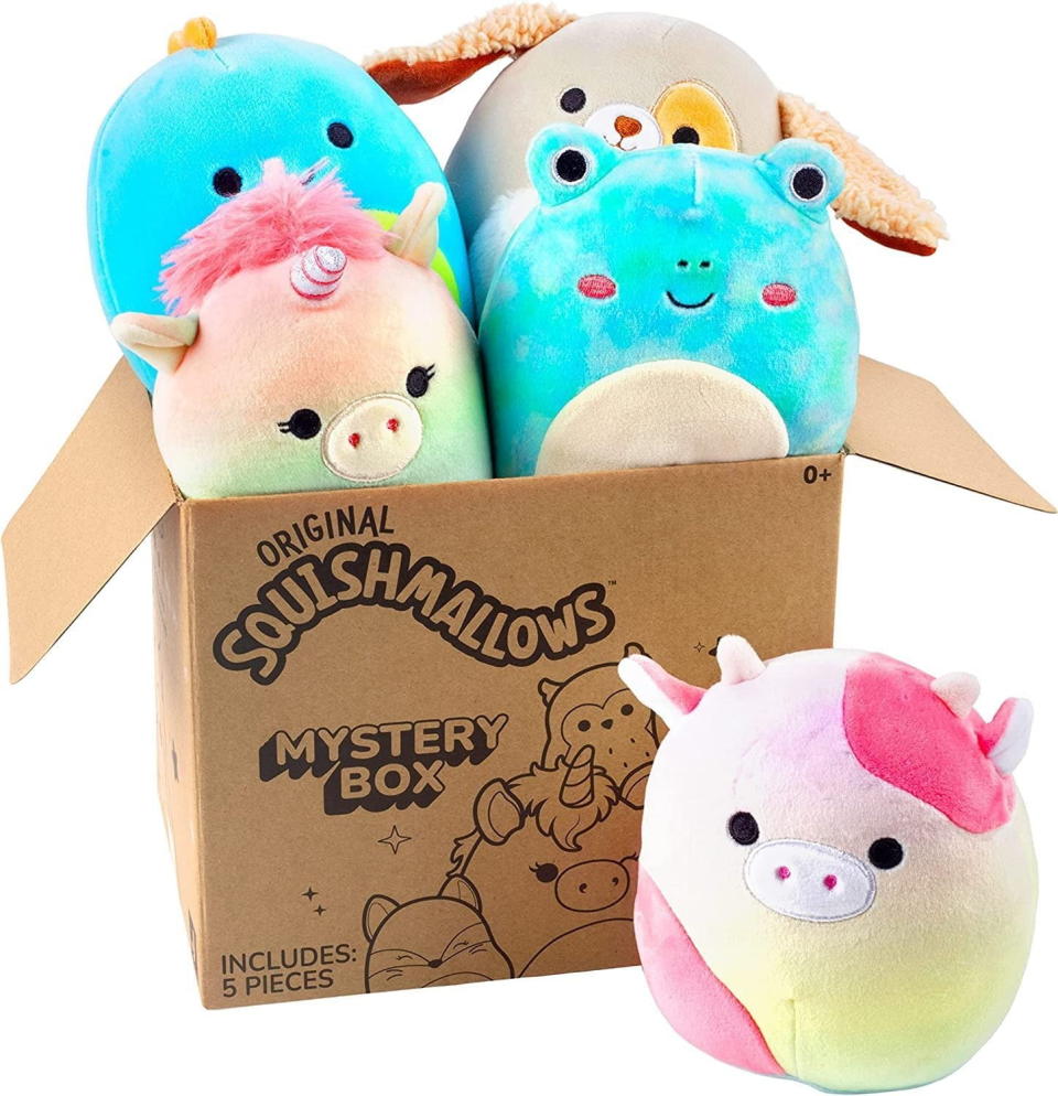 <p><a href="https://go.redirectingat.com?id=74968X1596630&url=https%3A%2F%2Fwww.walmart.com%2Fip%2FSquishmallow-5-Plush-Mystery-Box-5-Pack-Assorted-Set-of-Various-Styles-Official-Kellytoy-Cute-and-Soft-Squishy-Stuffed-Animal-Toy%2F1331083671&sref=https%3A%2F%2Fwww.thepioneerwoman.com%2Fholidays-celebrations%2Fgifts%2Fg39260307%2Fteen-easter-basket-ideas%2F" rel="nofollow noopener" target="_blank" data-ylk="slk:Shop Now;elm:context_link;itc:0;sec:content-canvas" class="link ">Shop Now</a></p><p>Squishmallow 5 Plush Mystery Box</p><p>walmart.com</p><p>$37.99</p><span class="copyright">Walmart</span>