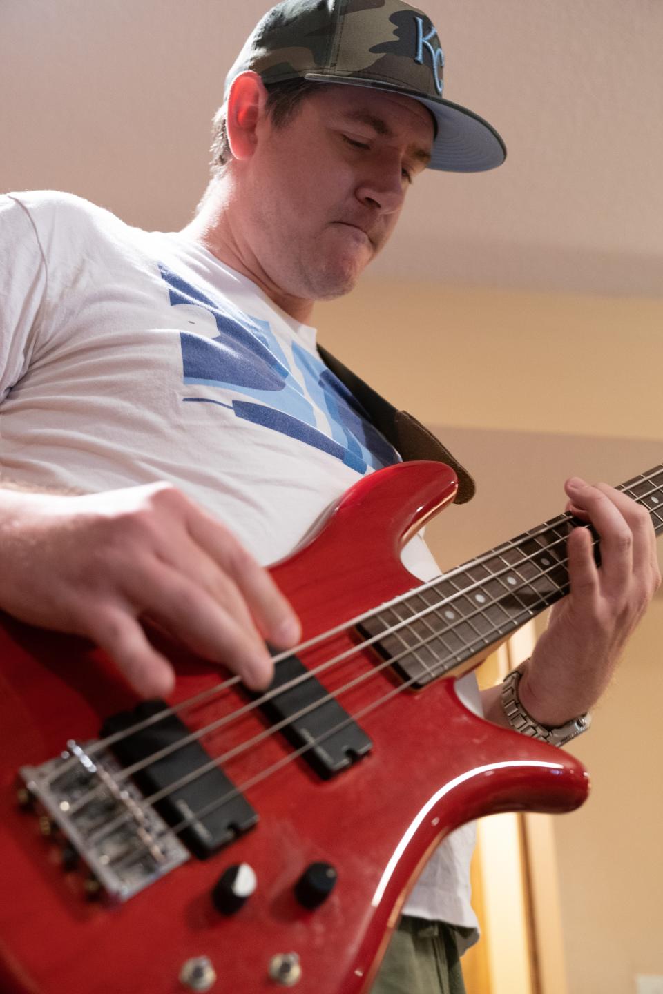 "I like the idea of kids understanding that music is a lifetime pursuit," said Untamed Mustangz bassist and Topeka West teacher Zach Dinges. "Kids do all kinds of things in high school, but the day comes when you can’t play football anymore. But you can play music until you’re 90 years old. It’s good for kids to see that. You don’t ever have to quit music."