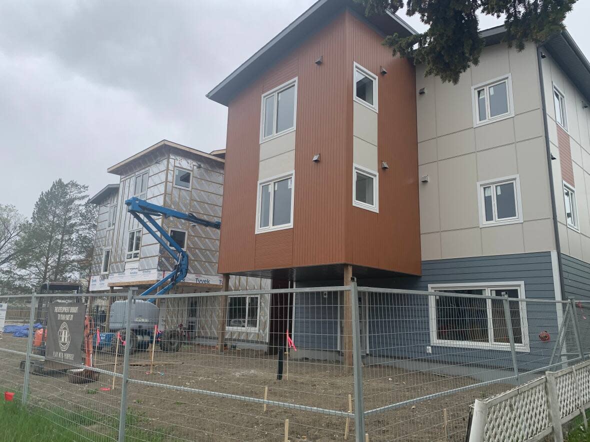 If the pilot is approved and funded by Edmonton city council, one of three newly built 12-suite buildings run by Jasper Place Wellness Centre would house clients in west Edmonton. (Craig Ryan/CBC - image credit)