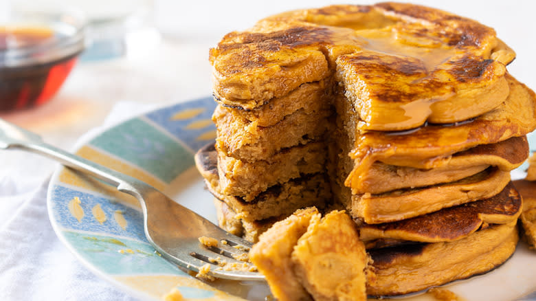 sweet potato pancake stack