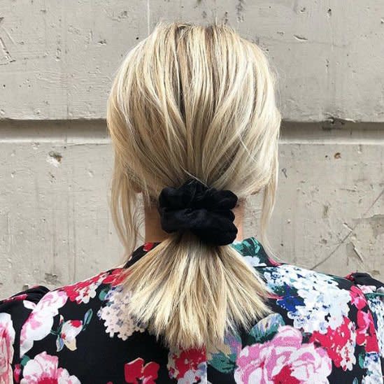 Short Scrunchie Ponytail