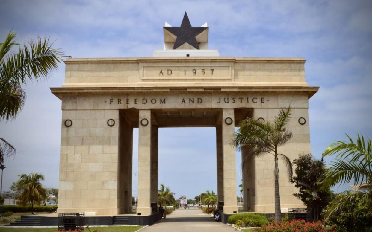 Travel Noire Guide to Accra - Image of Black Star Gate in Accra, Ghana