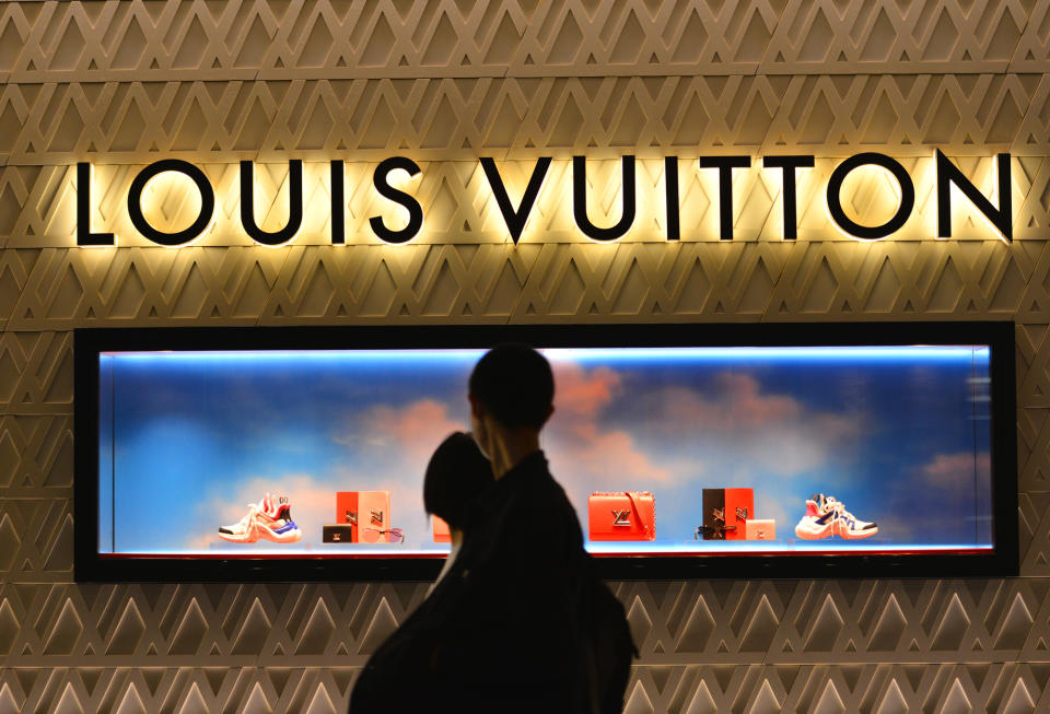BEIJING, CHINA - AUGUST 22, 2020 - Luxury brand Louis Vuitton in the Financial Street mall. Beijing, China on August 22, 2020. (Photo by Shi Shuai / Costfoto/Sipa USA)