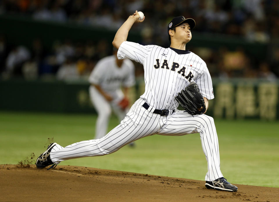 Shohei Ohtani is officially on his way to Major League Baseball. (AP Photo)