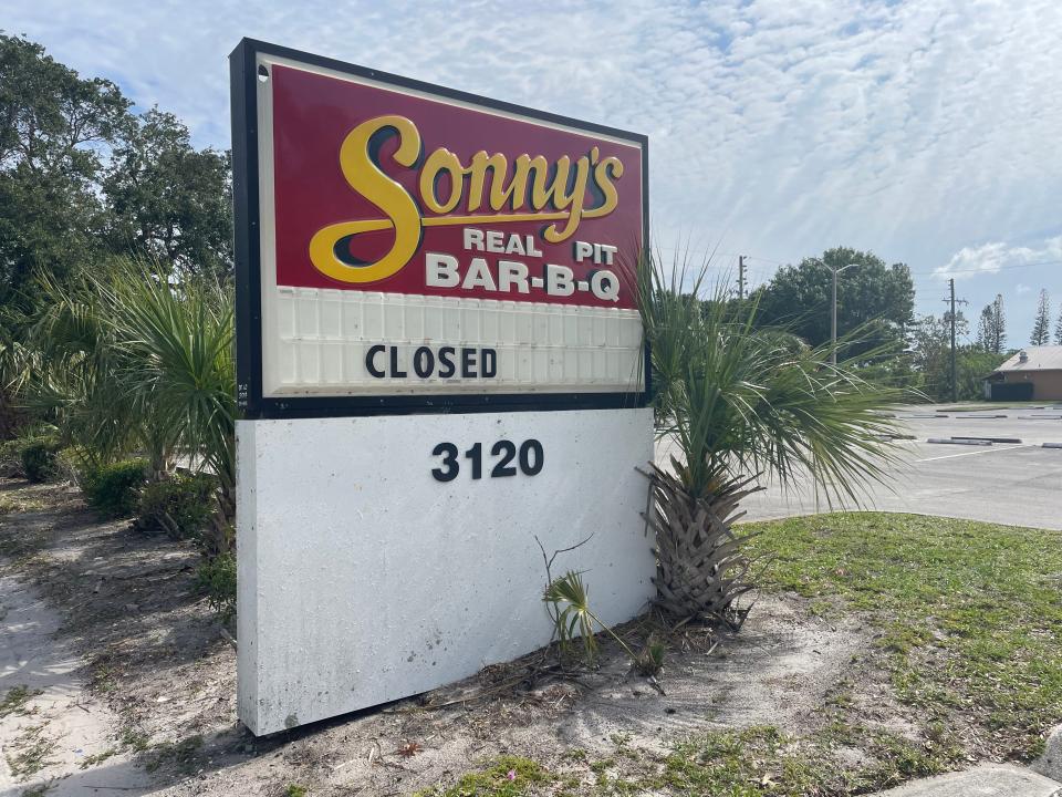 Sonny's BBQ in Fort Pierce has closed after 33 years at its location at 3120 S. U.S. 1.