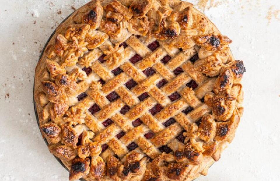 Tart Cherry Pie with Spiced Crust