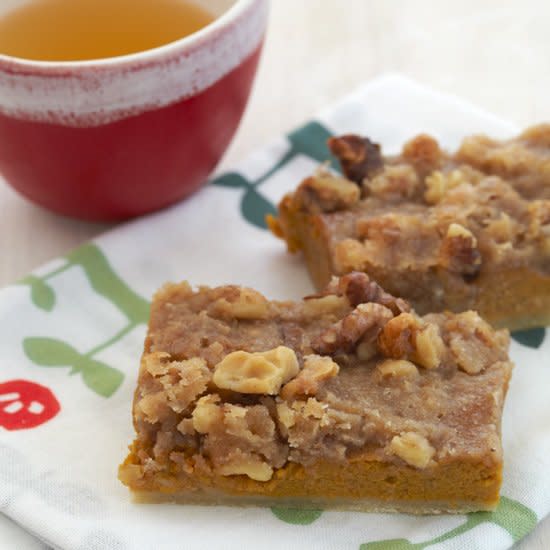 Pumpkin-Walnut Praline Bars