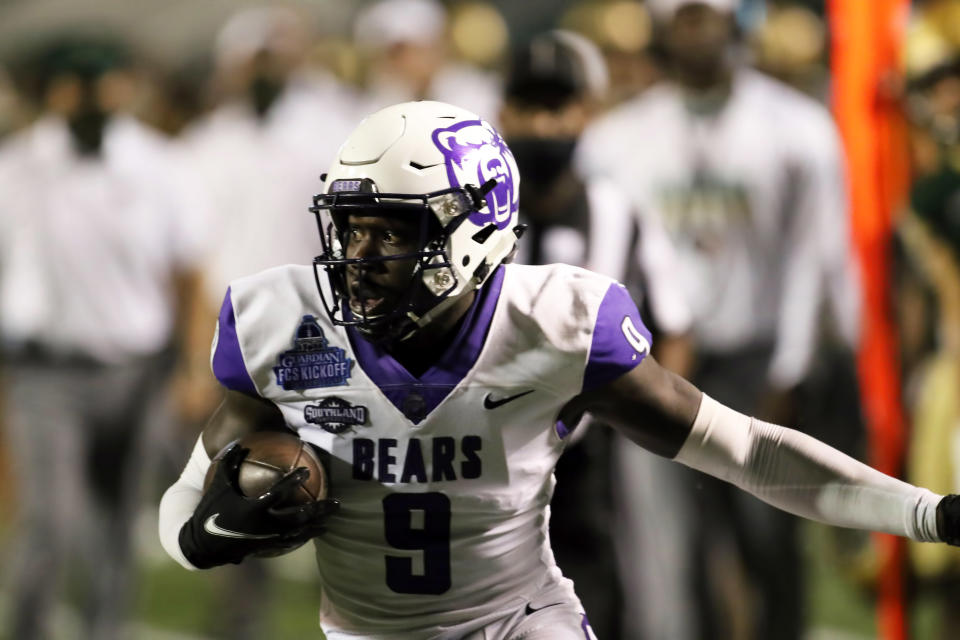 Central Arkansas CB Robert Rochell is a bit raw but has top-100 potential for the 2021 NFL draft. (Photo by Michael Wade/Icon Sportswire via Getty Images)