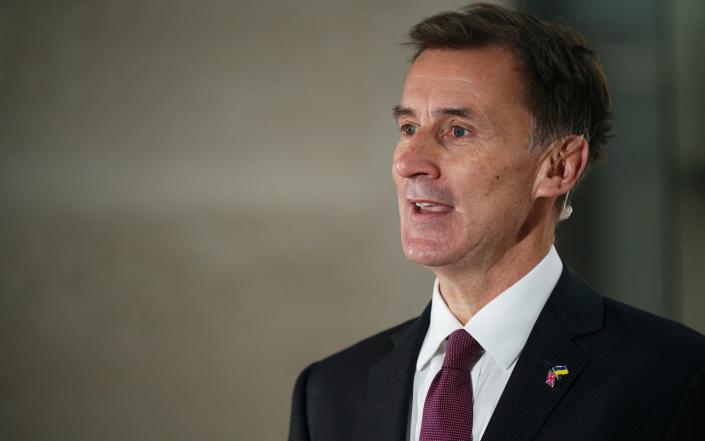 British Chancellor Jeremy Hunt