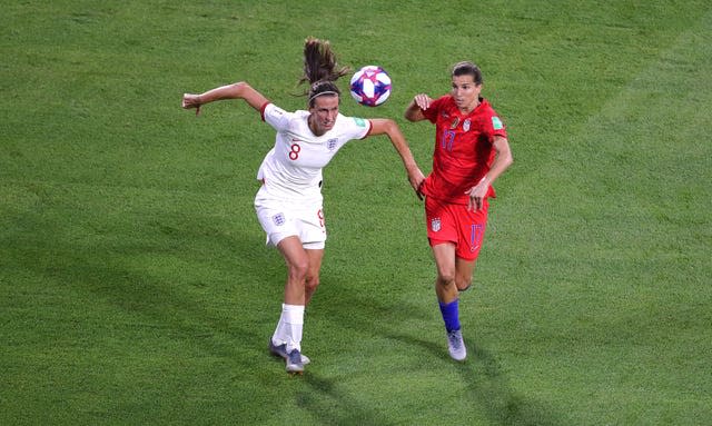 Heath (right) has twice won the World Cup with the USA