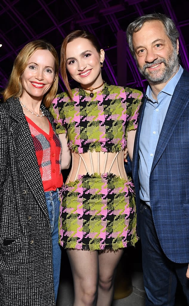 Leslie Mann, Maude Apatow and Judd Apatow