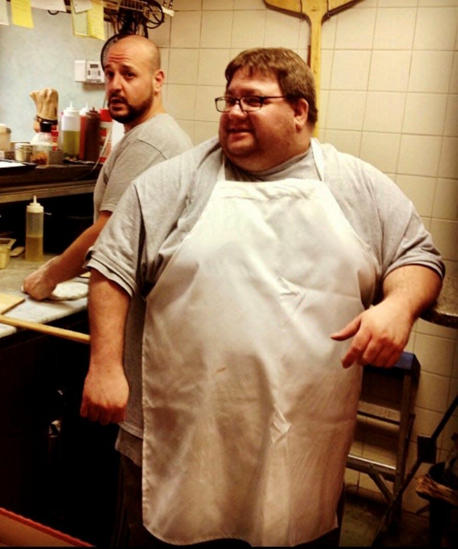 Antonio's Brick Oven Pizza co-owner Jason 'Jay' Coppola, right, with restaurant manager Michael Lowenthal.