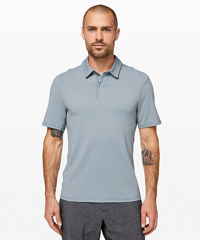 Drysense Polo. Available in two colours. Image via Lululemon. 