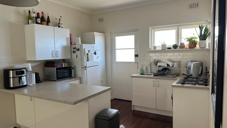 The interior of the Perth rental property available for under $400 per week.