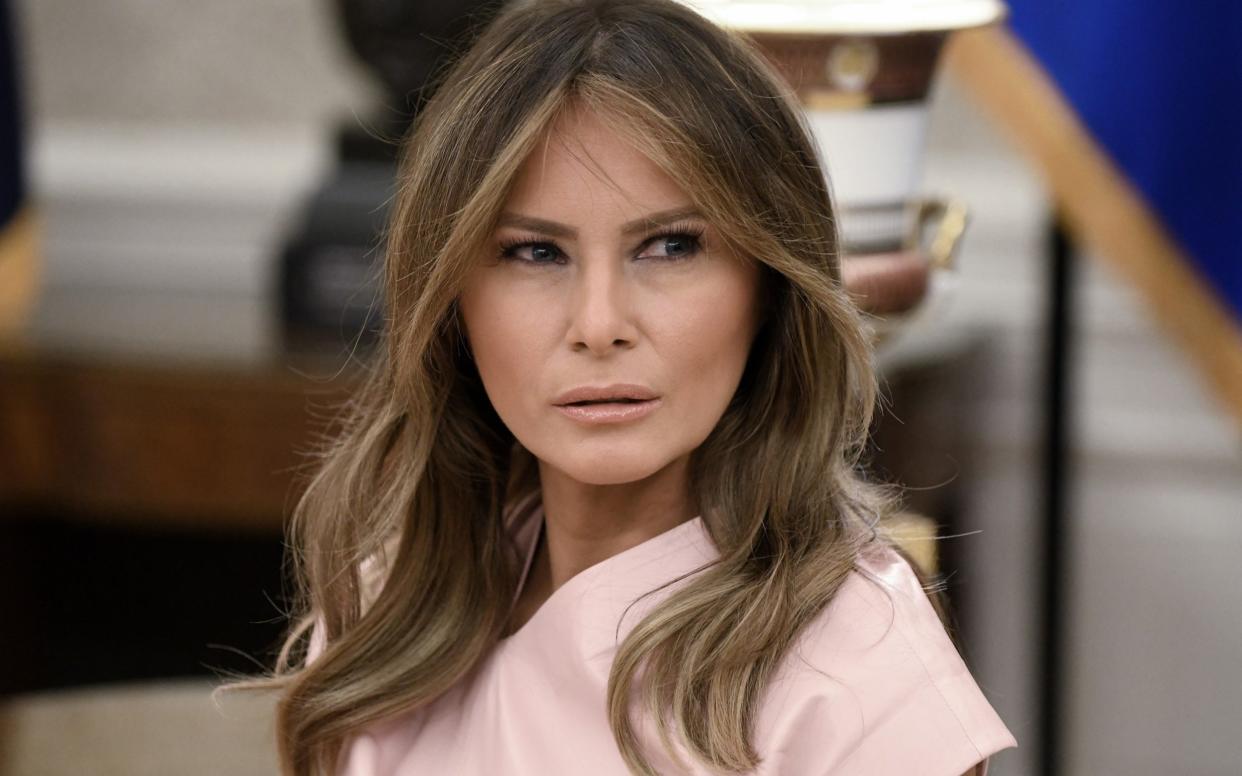 Melania Trump is due to join her husband, the US president, on his trip to Britain - Getty Images North America