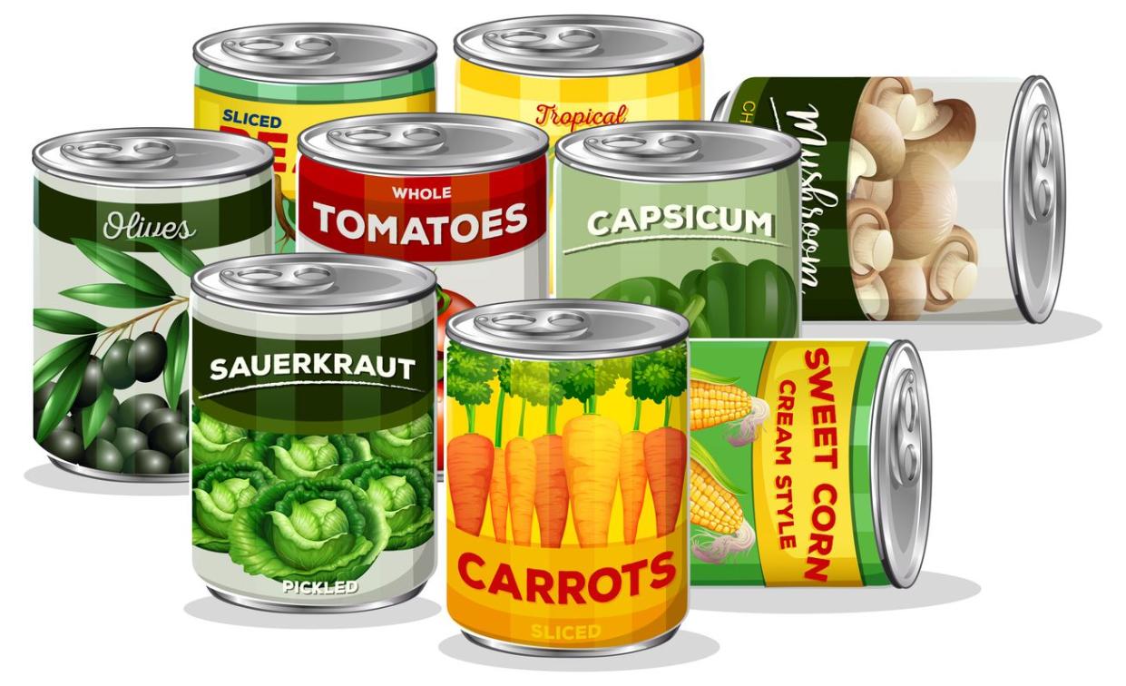 Canned vegetables