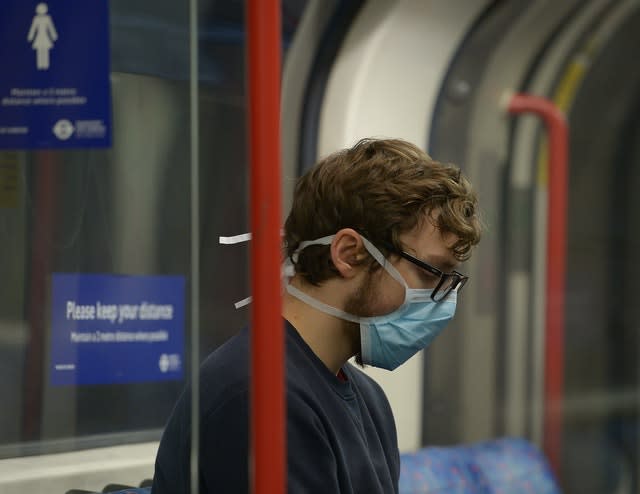 Man in face mask