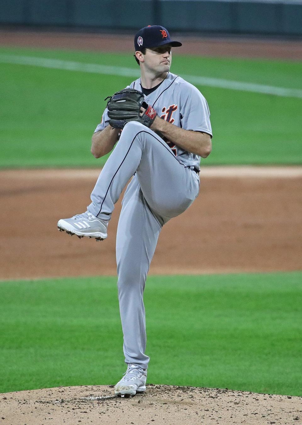 Starting pitcher Casey Mize #12 of the Detroit Tigers delivers the ball against the Chicago White Sox at Guaranteed Rate Field on September 11, 2020 in Chicago, Illinois.