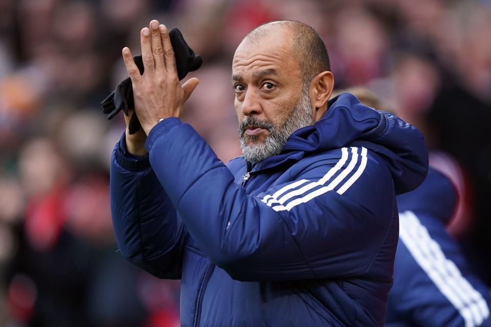 Nuno Espirito Santo’s Forest need sales in order to spend (Mike Egerton/PA) (PA Wire)