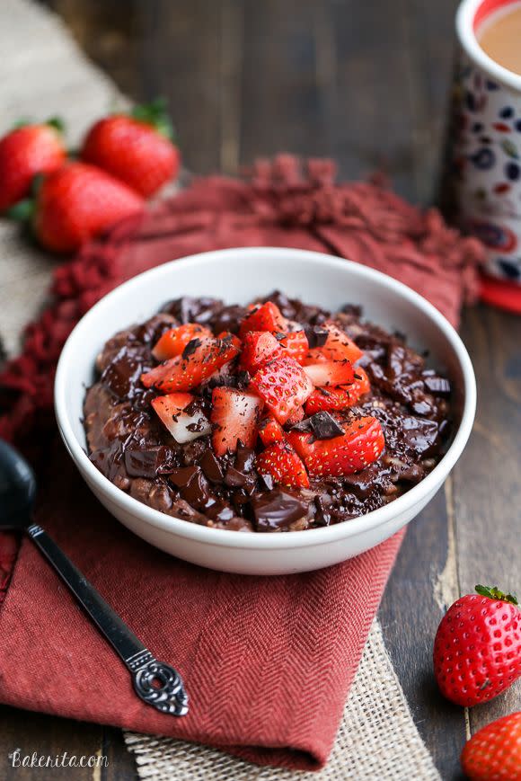 Chocolate Strawberry Oatmeal