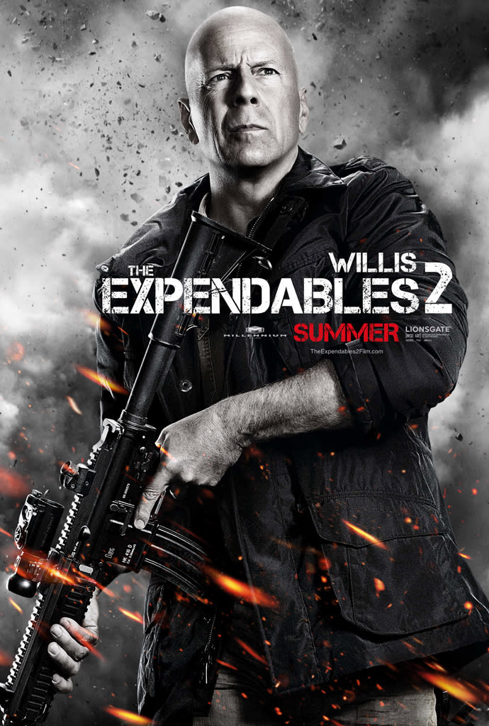 Bruce Willis in Lionsgate's "The Expendables 2" - 2012