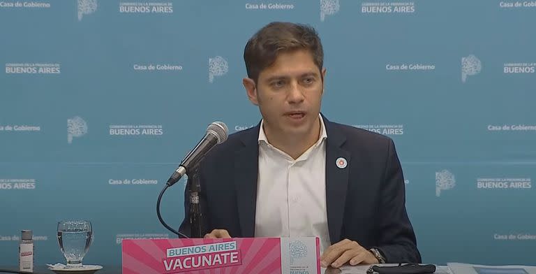 El gobernador de la provincia de Buenos Aires, Axel Kicillof