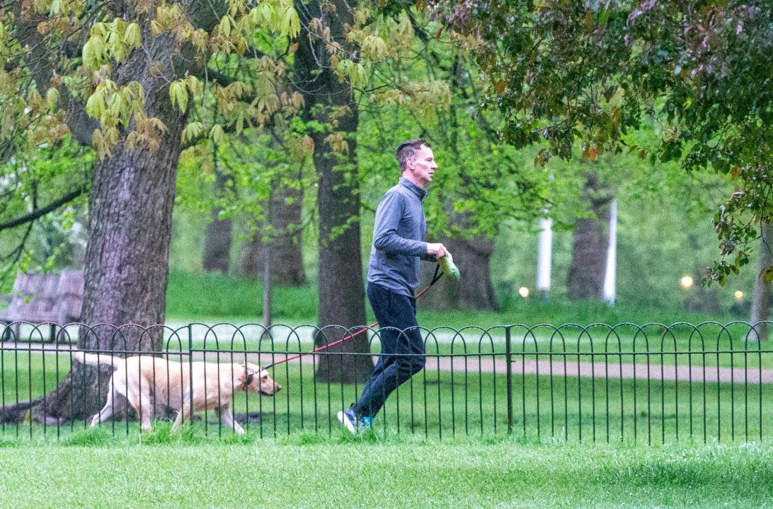 London, England, UK. 3rd May, 2024. Chancellor of the Exchequer JEREMY HUNT is seen in Westminster during morning exercise. (Credit Image: © Tayfun Salci/ZUMA Press Wire) EDITORIAL USAGE ONLY! Not for Commercial USAGE!