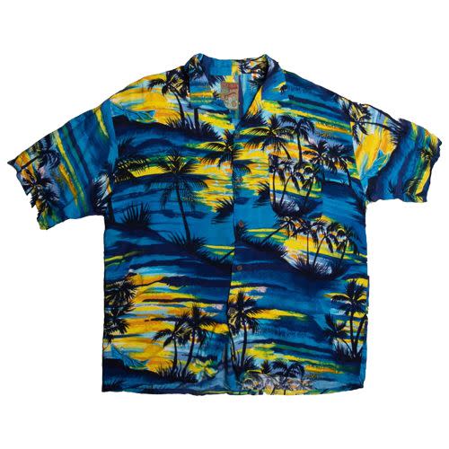 <p><a class="link " href="https://goldsmithvintage.com/collections/collections-men-shirts/products/pineapple-connection-blue-palm-trees-hawaiian-shirt" rel="nofollow noopener" target="_blank" data-ylk="slk:SHOP;elm:context_link;itc:0;sec:content-canvas">SHOP</a></p><p>There’s a Hawaiian shirt for everyone available at Goldsmith Vintage, and it’s this blue Pineapple Connection piece that’s calling our name. </p><p>£34.95; <a href="https://goldsmithvintage.com/collections/collections-men-shirts/products/pineapple-connection-blue-palm-trees-hawaiian-shirt" rel="nofollow noopener" target="_blank" data-ylk="slk:goldsmithvintage.com;elm:context_link;itc:0;sec:content-canvas" class="link ">goldsmithvintage.com</a></p>