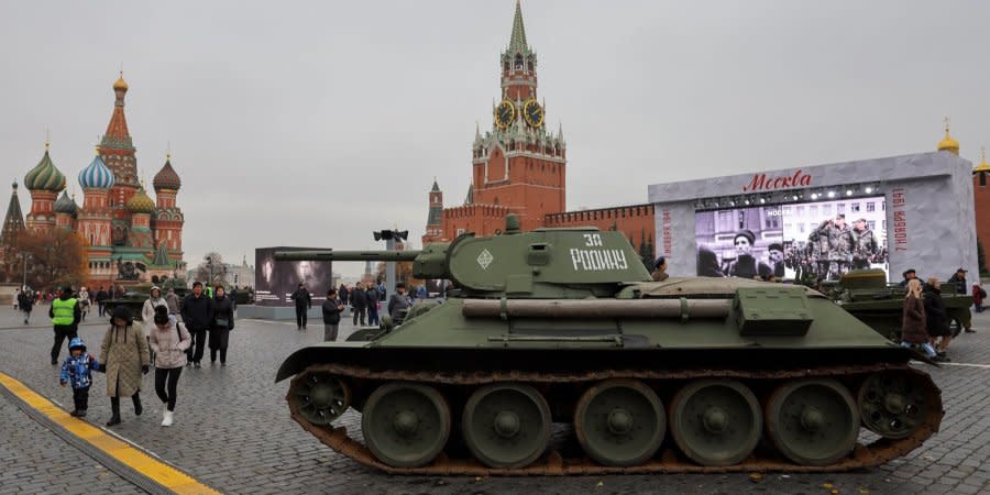 Russia uses the theme of the Second World War to justify the war in Ukraine (in the photo — an exhibition in Moscow, November 2022)