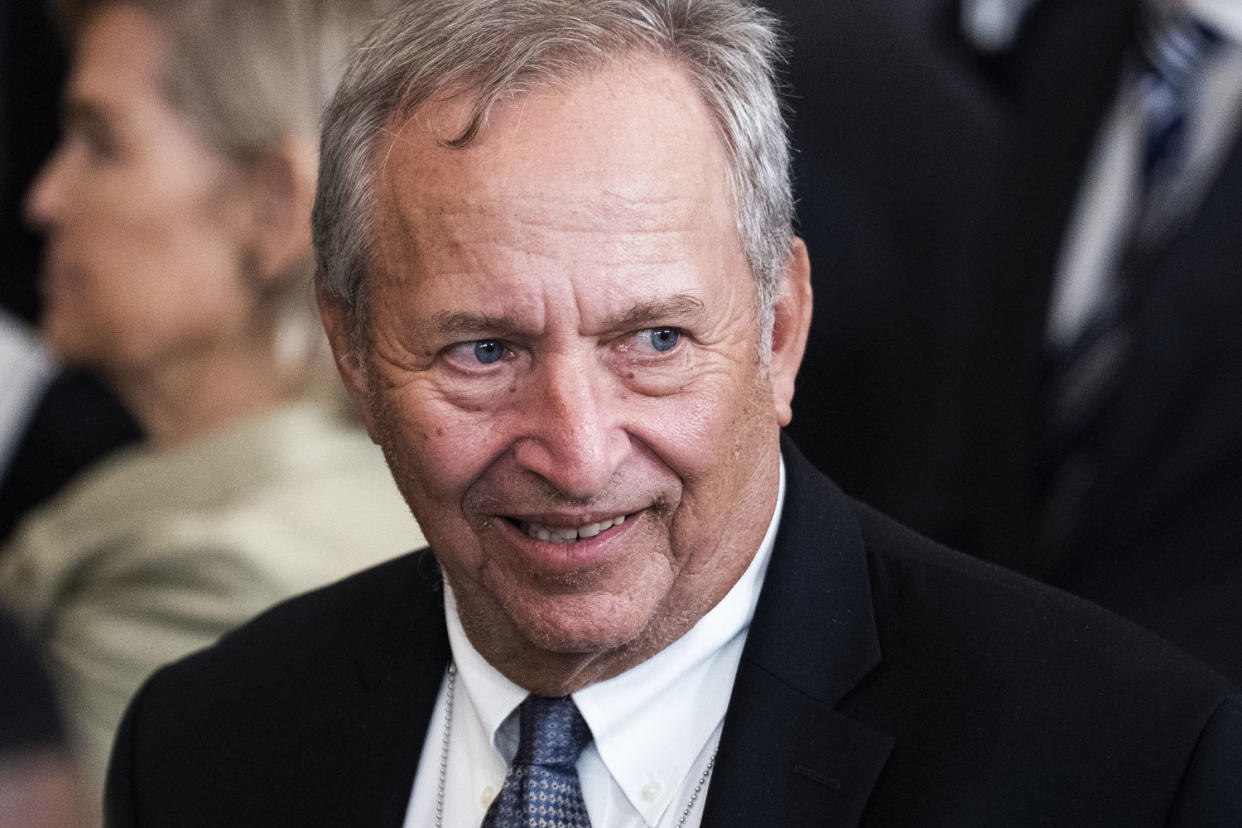 Former Treasury Secretary Larry Summers attends the official White House portrait unveiling ceremony for President Barack Obama and former First Lady Michelle Obama in the East Room of the White House on Sept. 7, 2022.  (Tom Williams / CQ-Roll Call, Inc via Getty Images file)