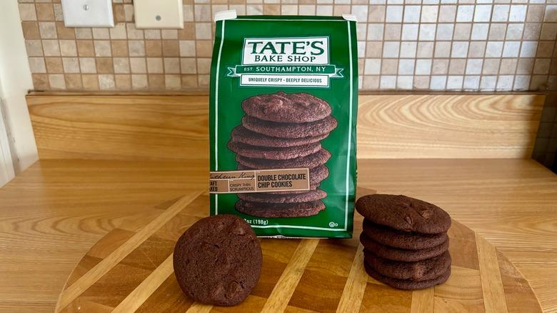 Tate's double chocolate chip cookies