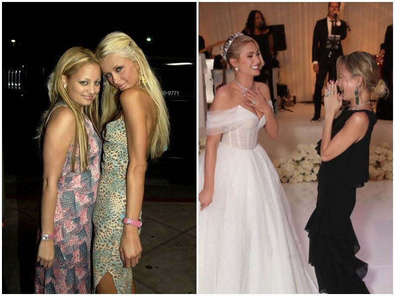 Paris Hilton and Nicole Richie, then and now.