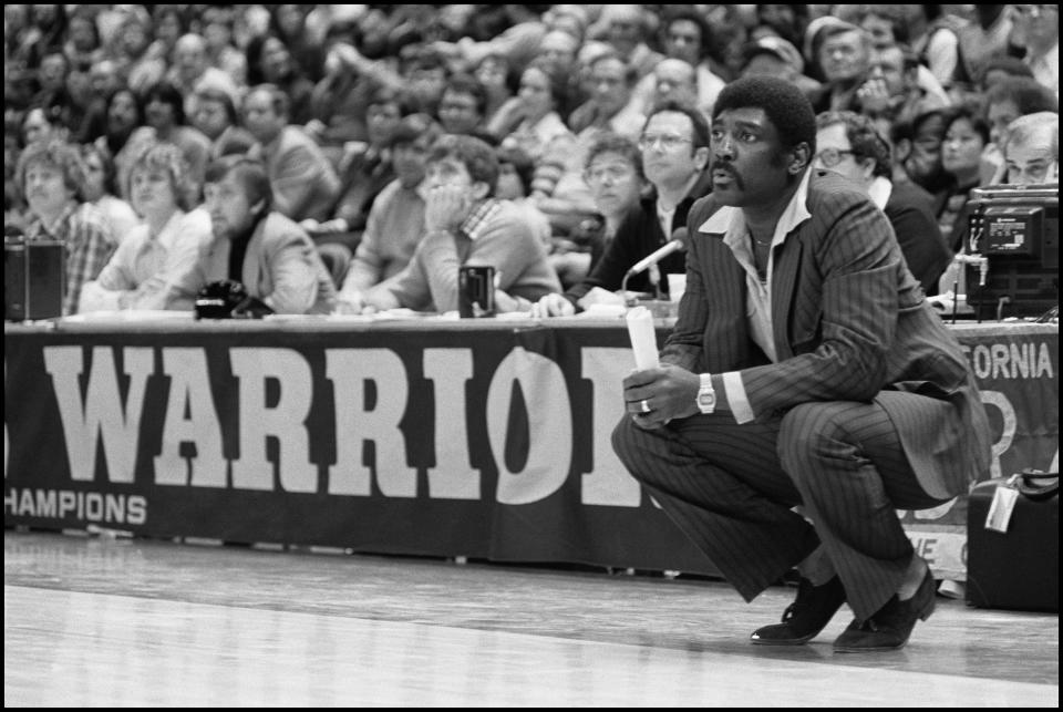 Alvin Attles remains the Warriors' most successful coach of all time, leading them to the NBA championship in 1975. (Janet Fries/Getty Images)