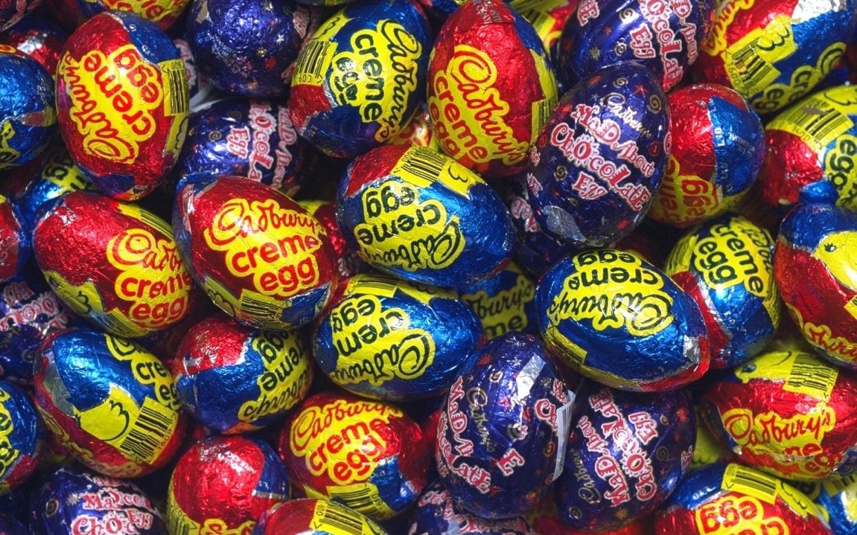 Supermarket shelves will soon be packed with Creme Eggs (and all associated confectionery) for Easter - Eleanor Bentall contract