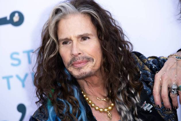 Steven Tyler in February in Los Angeles, CA. - Credit: Elyse Jankowski/Getty Images