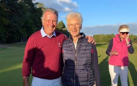 Rosemary Reed, who steadfastly refuses to use a buggy, won the title with her team-mate Steve Toyne - Eighty-seven-year-old wins prestigious golf title