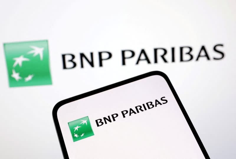 FILE PHOTO: Illustration shows BNP Paribas Bank logo