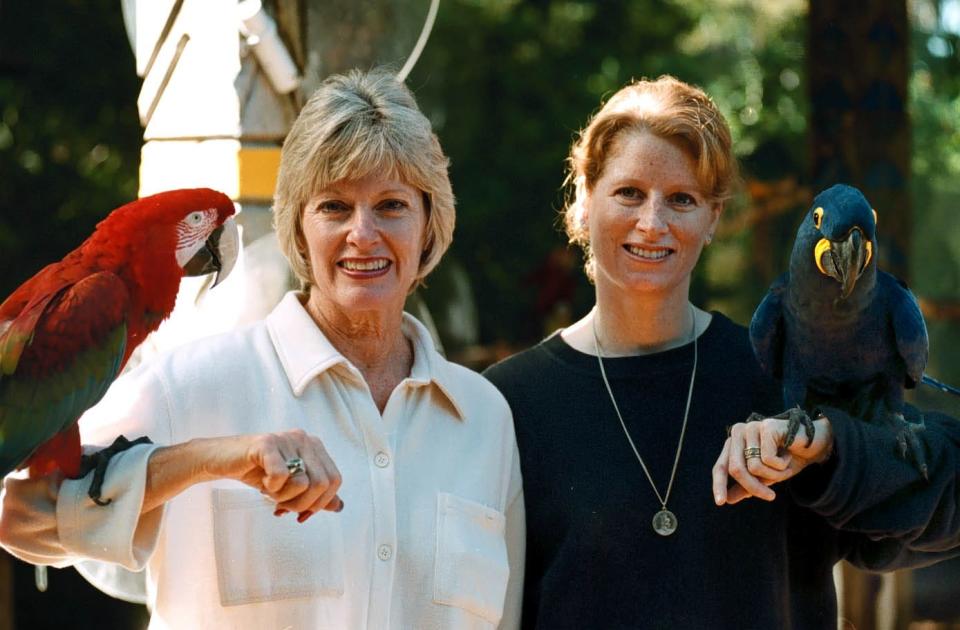 Dorothy Allyn-Lavick in a 1998 photo with her daughter, Cheryl Lavick-Mandas, who serves on the board for Sarasota Jungle Gardens.