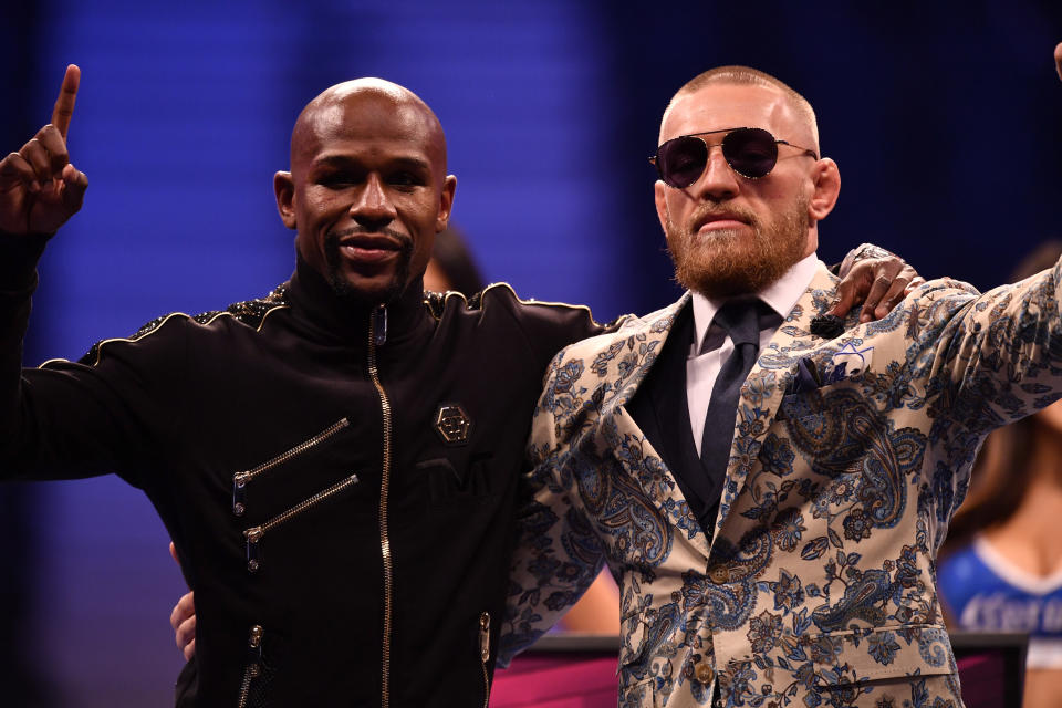 Floyd Mayweather Jr. and Conor McGregor made more money in one night than most athletes make in a year. (Getty Images)