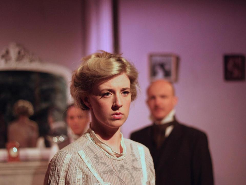 Philippa Quinn as Georgiana Vicary in Just To Get Married at Finborough Theatre (Finborough Theatre)